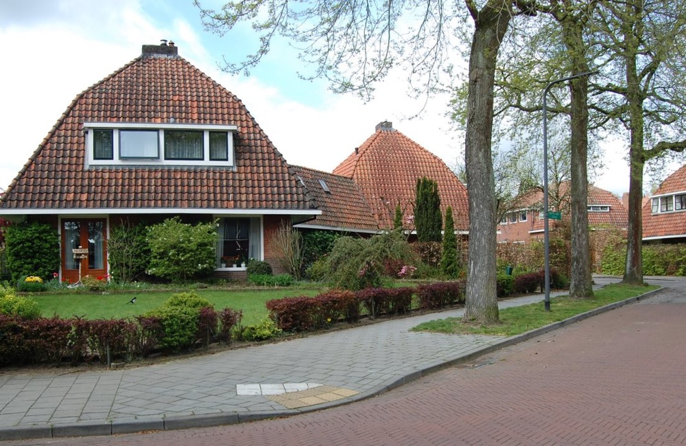 Oostelijk begin van Pallandtstraat  4 vrijstaande  woningen  - 2015
