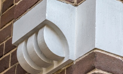 Detail ingangsportiek
