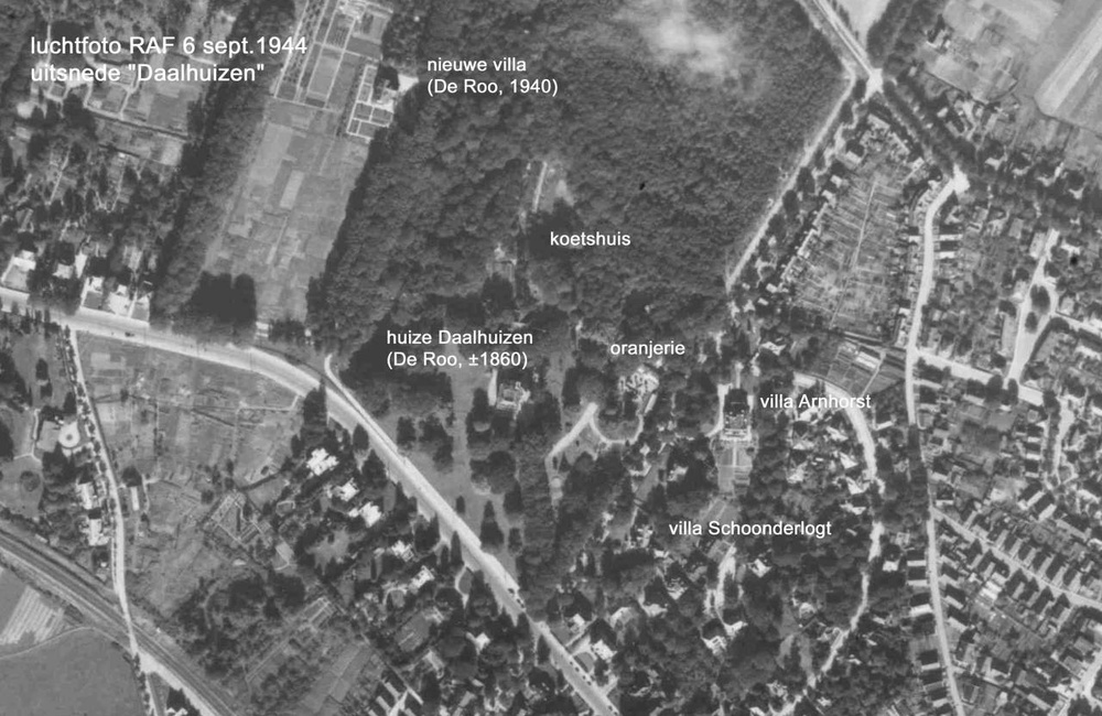 Luchtfoto Daalhuizen 1944