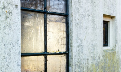 Detail zijgevel schuur