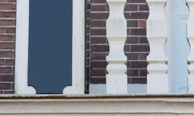 Detail voorgevel villa
