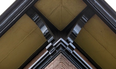 Detail gevel villa