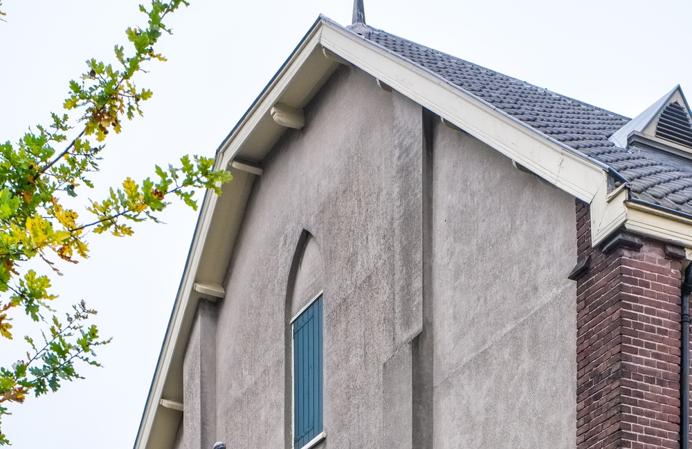 Gepleisterde linkergevel 2016