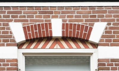 Detail gevel woonhuis