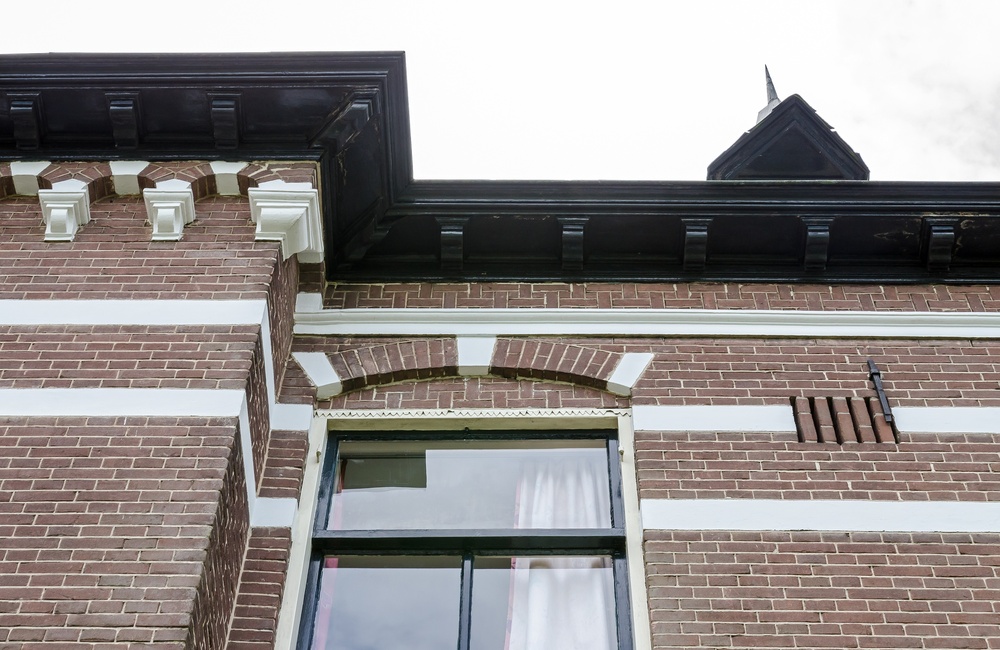 Detail ornamenten dakgoot Arnhemsestraatweg 69 & 71 - 2016