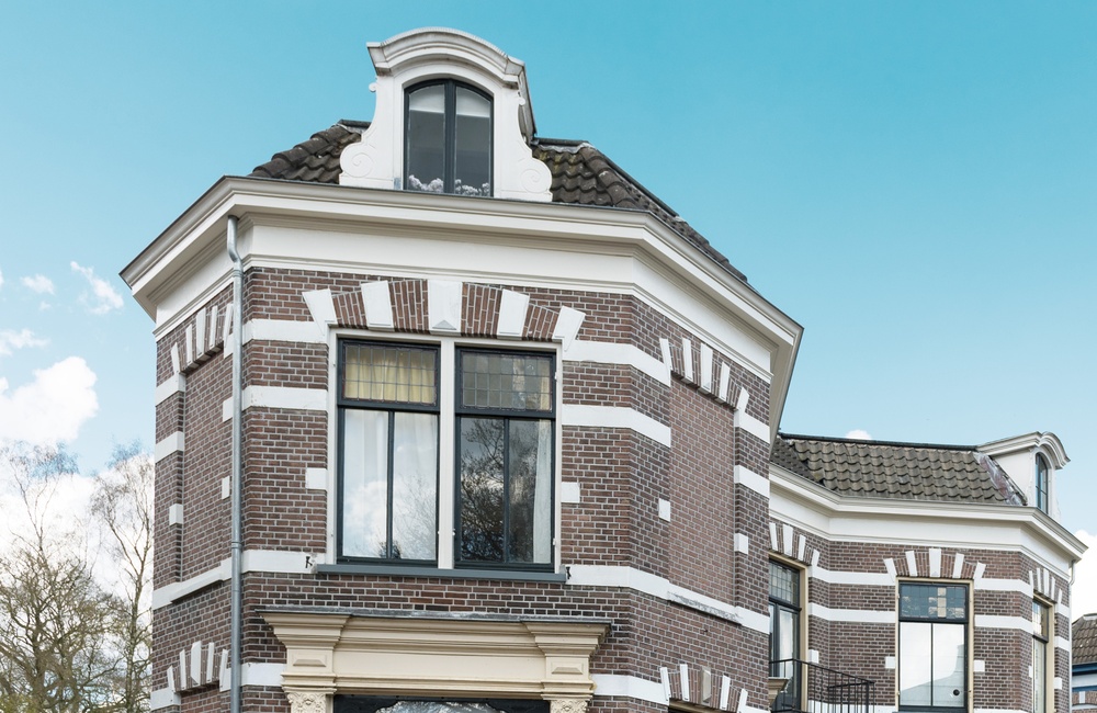 Linker gevel woonhuizen Hogestraat - 2016