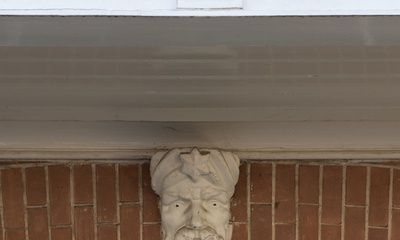 Detail gevel villa