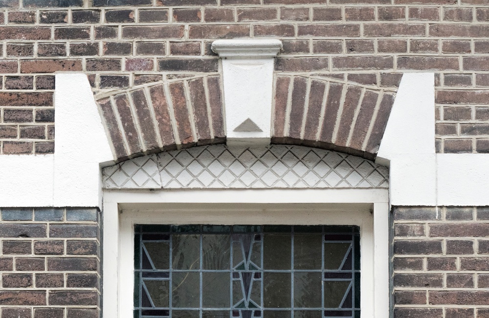 Ingang met bovenlicht van glas-in-lood – 2017