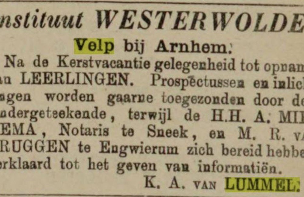 Westerwolde - 1887