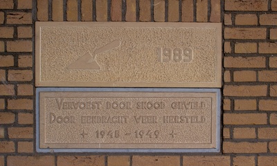 Herdenkingssteen WO II bij De Holtbanck