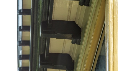Detail achtergevel serre