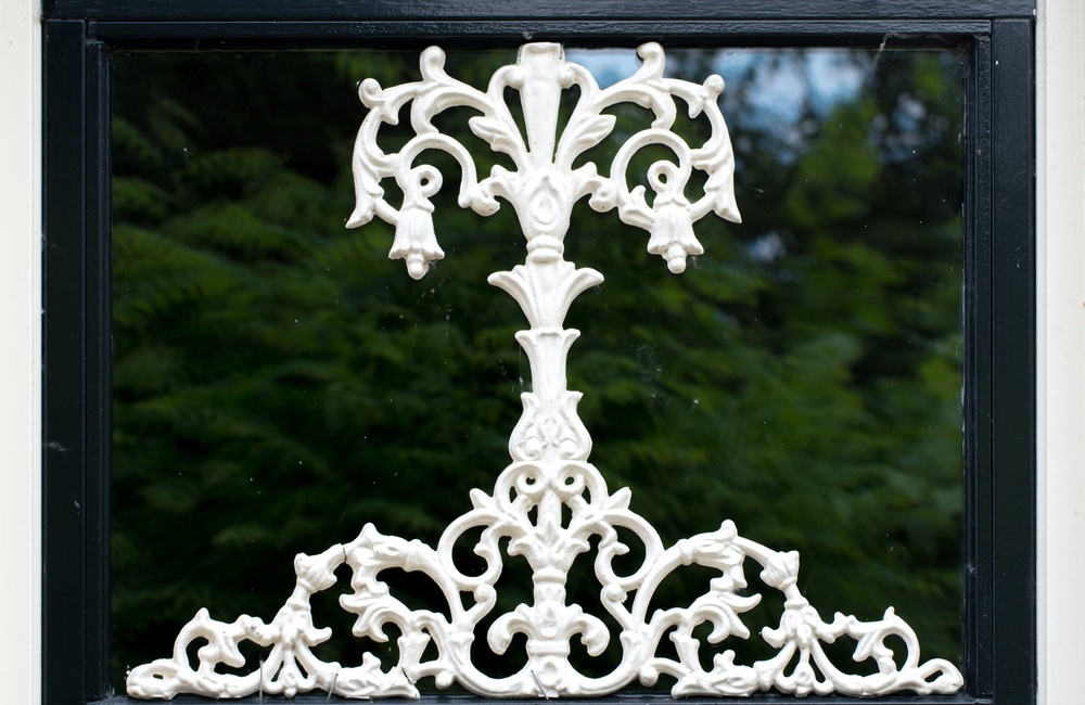 Detail raam boven voordeur Dorpsstraat 53 & 55 - 2016