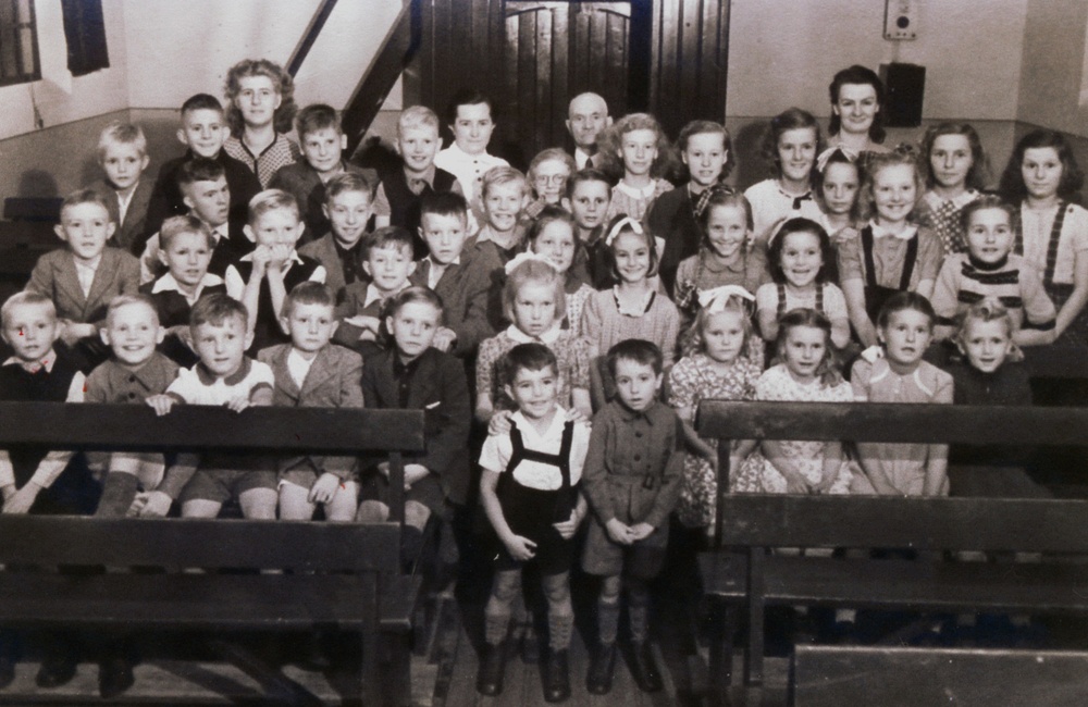Zondagschool in de kapel - 1943