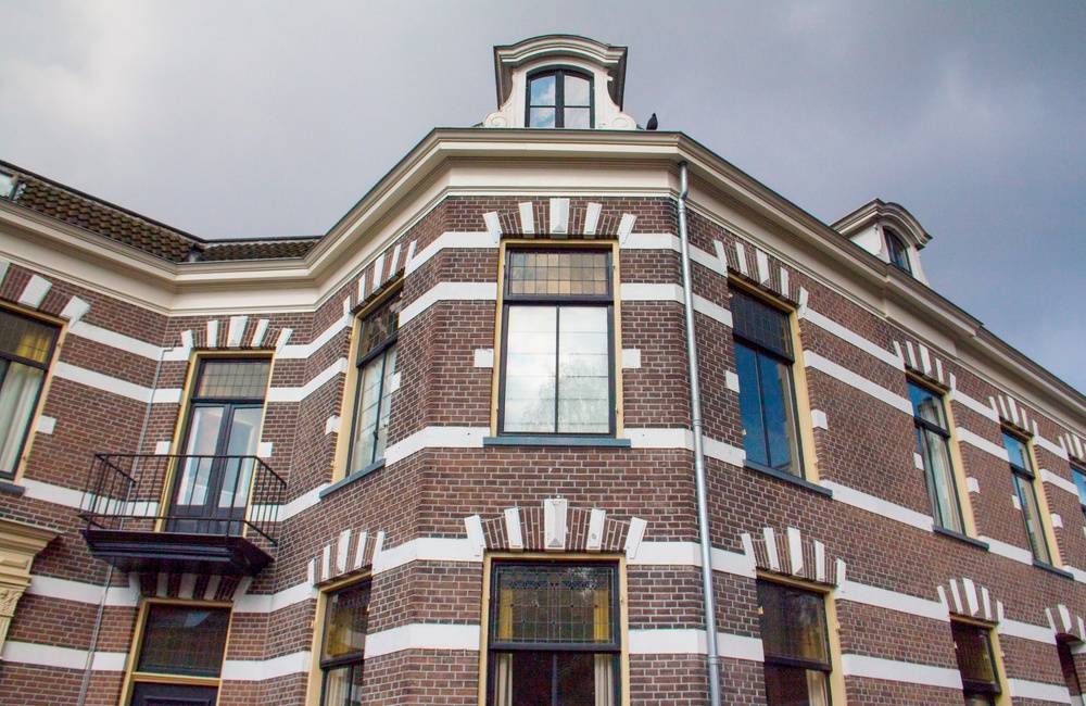 Detail gevel woonhuizen Hogestraat - 2016