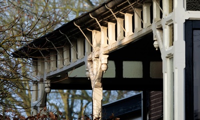 Detail veranda woonhuis