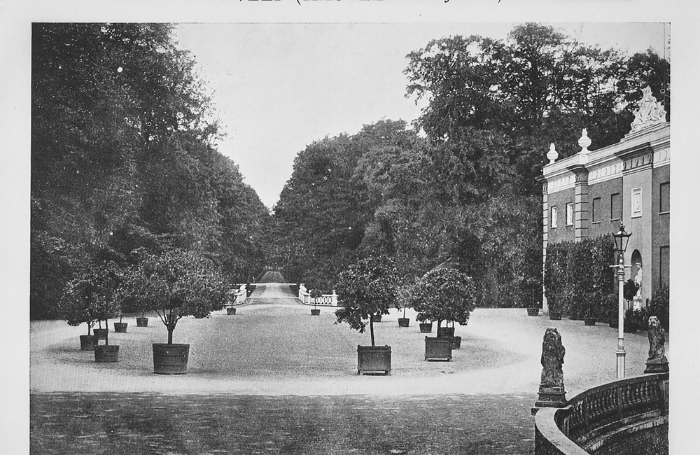 Kasteel Biljoen: Voorplein, reproductie uit mr. A.Loosjes