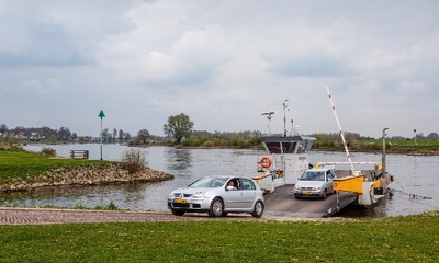Gezicht op het pontje