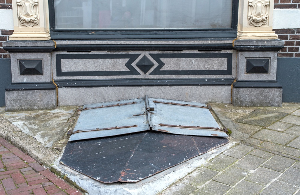 Kelderluiken woonhuizen Hogestraat - 2016