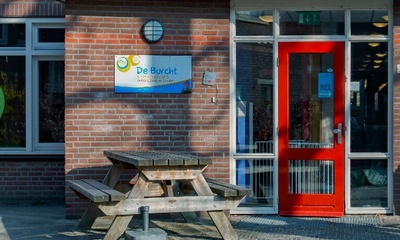 Detail schoolgebouw