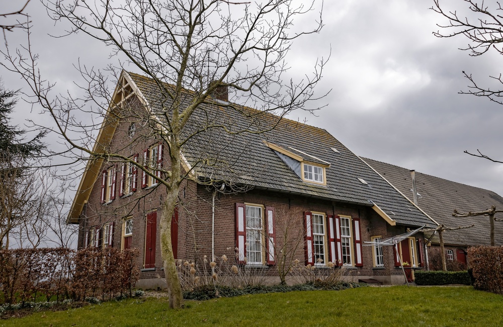 Rechter zijgevel Hallehuisboerderij - 2016