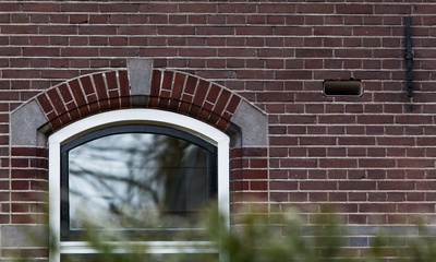 Detail voorgevel woonhuis
