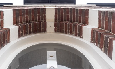 Detail ingang pand
