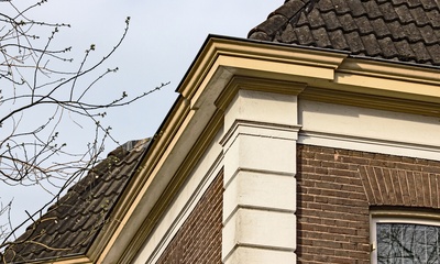 Detail gevel villa