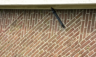 Detail voorgevel schuur