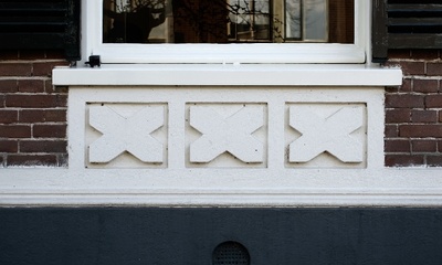 Detail voorgevel villa
