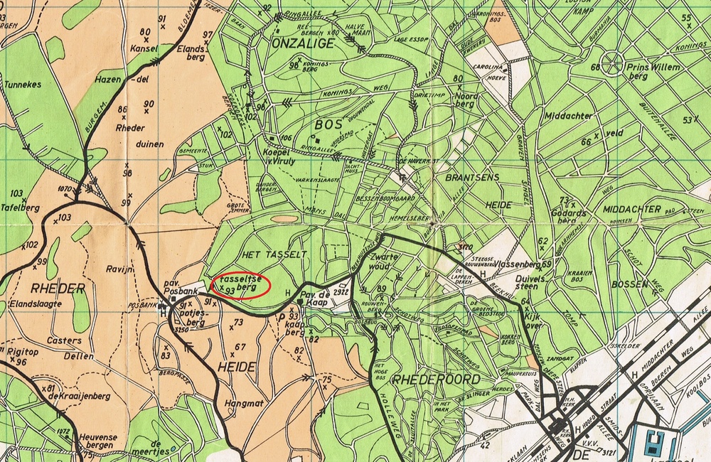 Kaartje uit 1935 met Asseltseberg