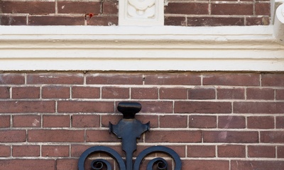 Detail voorgevel villa