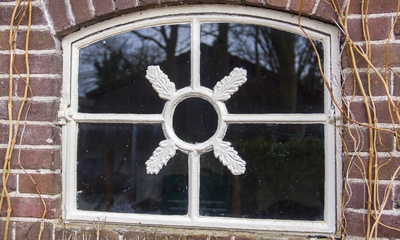 Detail metalen venster