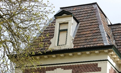 Deel linkergevel villa