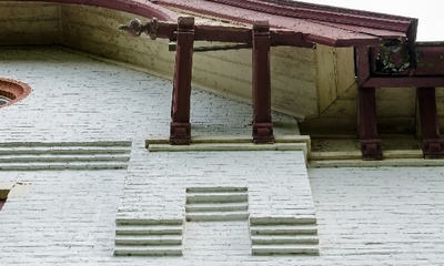 Detail linker zijgevel
