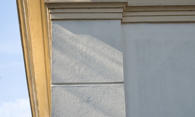 Detail voorgevel villa