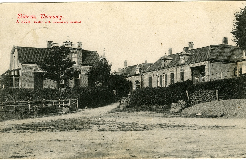 Veerstraat gezien vanaf de veerstoep 1909