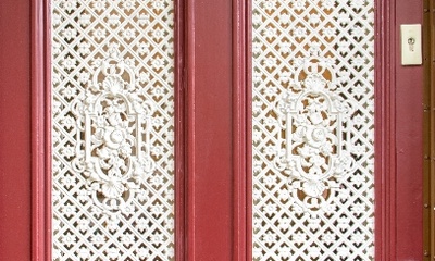 Detail zijgevel villa