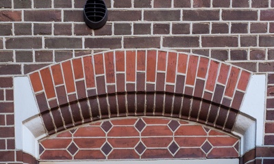 Detail voorgevel pand