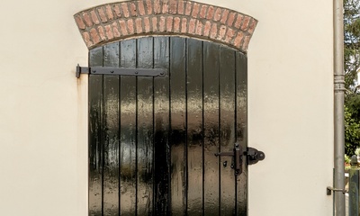Detail achtergevel pand