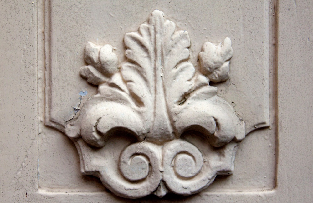 Detail ornamenten woonhuizen Hogestraat - 2016