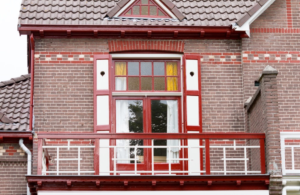Detail gevel met balkon 2016