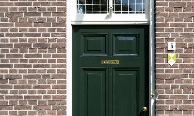 Detail voordeur woonhuis