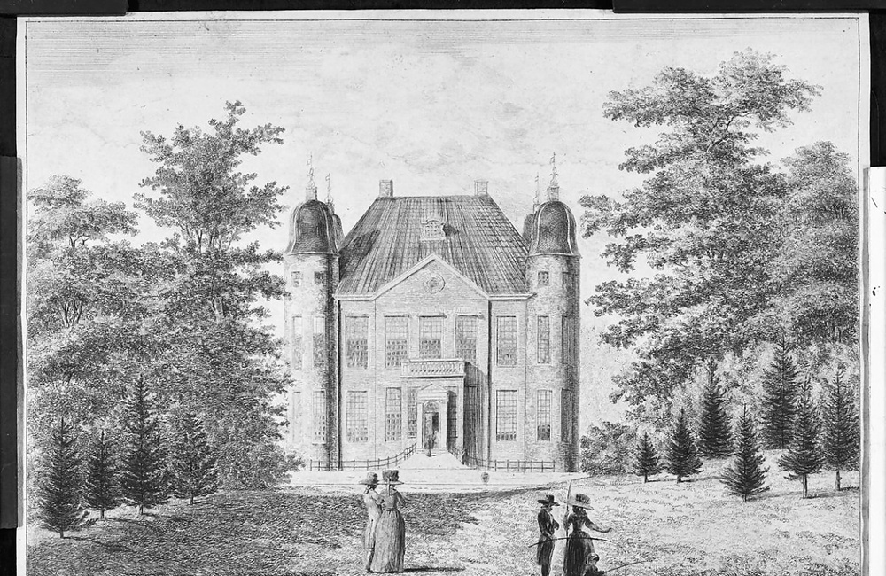 Gravure, ca. 1790, kasteel Biljoen