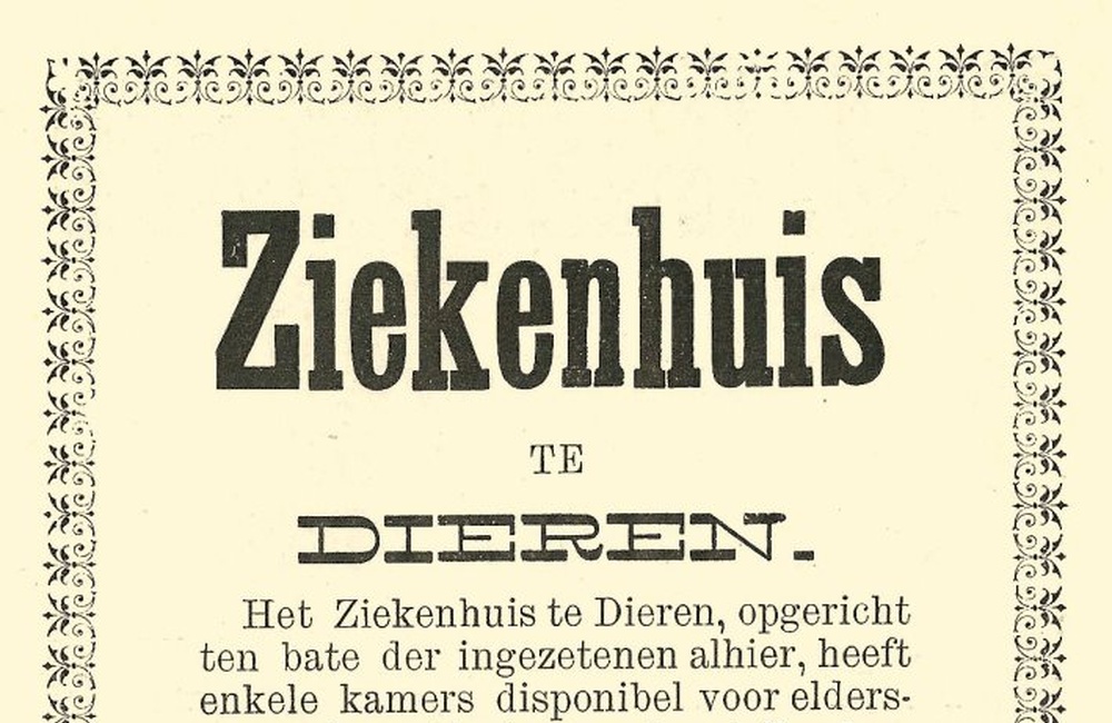 Advertentie ziekenhuis Dieren - 1904