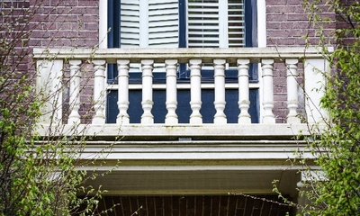 Detail voorgevel villa