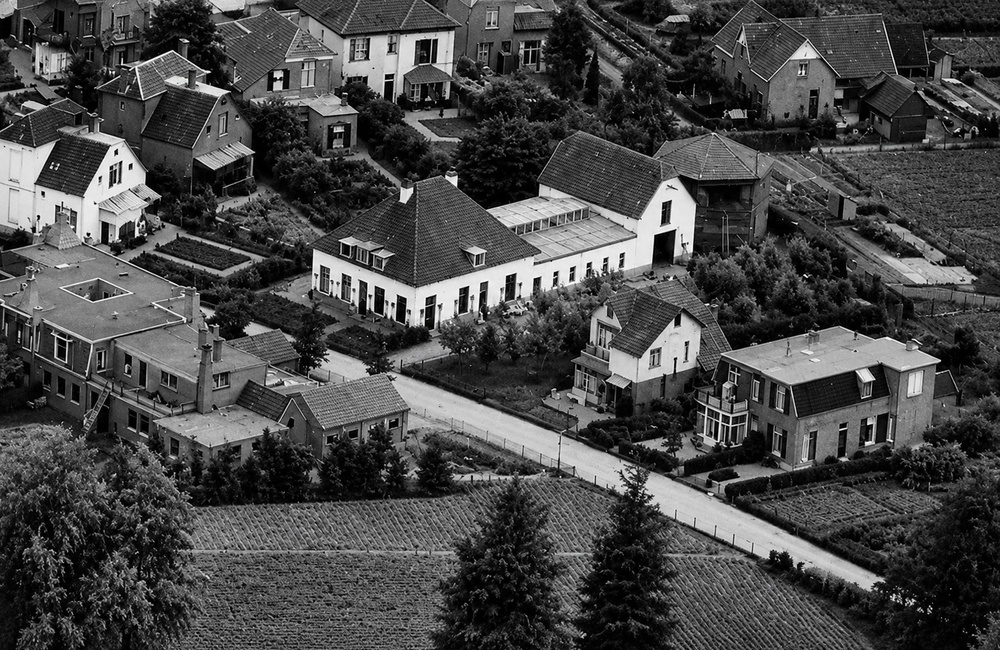Luchtfoto Bosweg met Modelhoeve