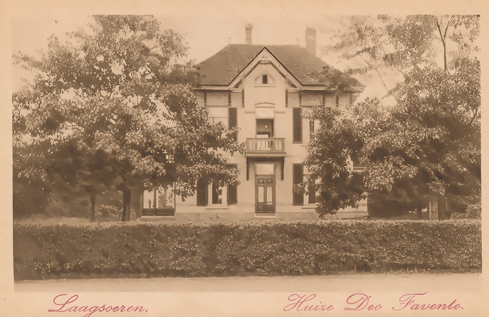 Pension Deo Favente (Gods gunst) begin 1900