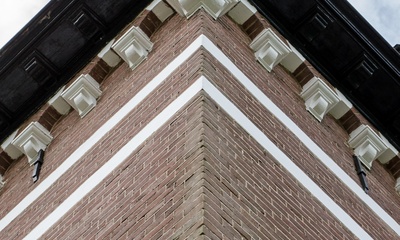 Detail gevel villa