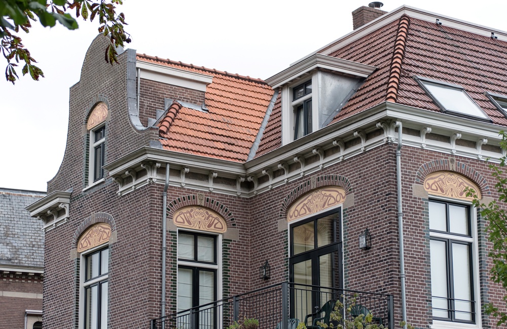 Detail voorgevel en rechterzijgevel - 2016