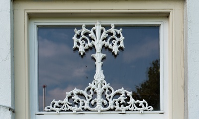 Detail gevel boerderij